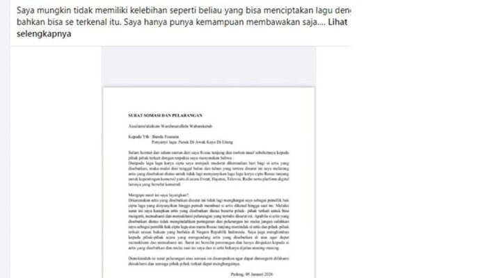 Penyanyi Minang Fauzana Disomasi, Ternyata Gara-gara Lagu Ini